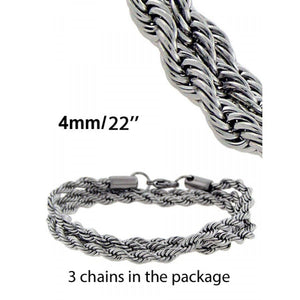 Rops chain in Silver Color