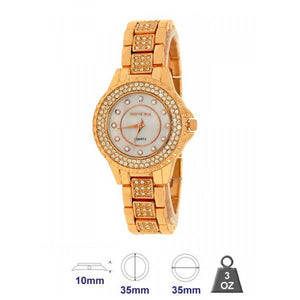Elegnt Ladies Watch with Crystal Stone