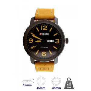 Curren Leather Band Watch for Men 8273
