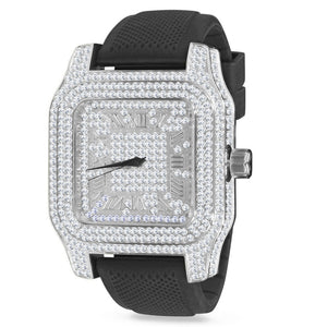 IceMaster Full Ice Silicone Rhodium Watch 561021