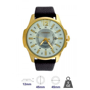 Waterproof watch leather band for Men