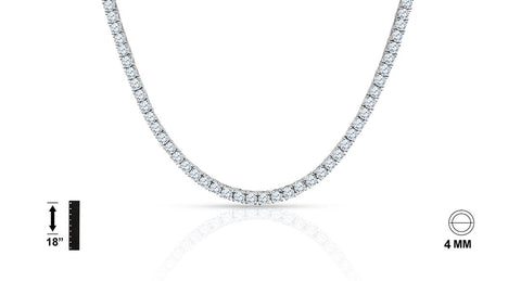 925 Sterling Silver Chain with CZ - 928561