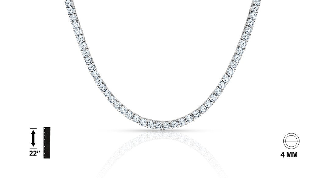 925 Sterling Silver Chain with CZ - 928581
