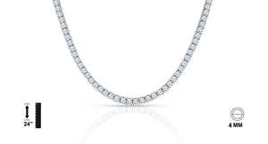 925 Sterling Silver Chain with CZ - 928591