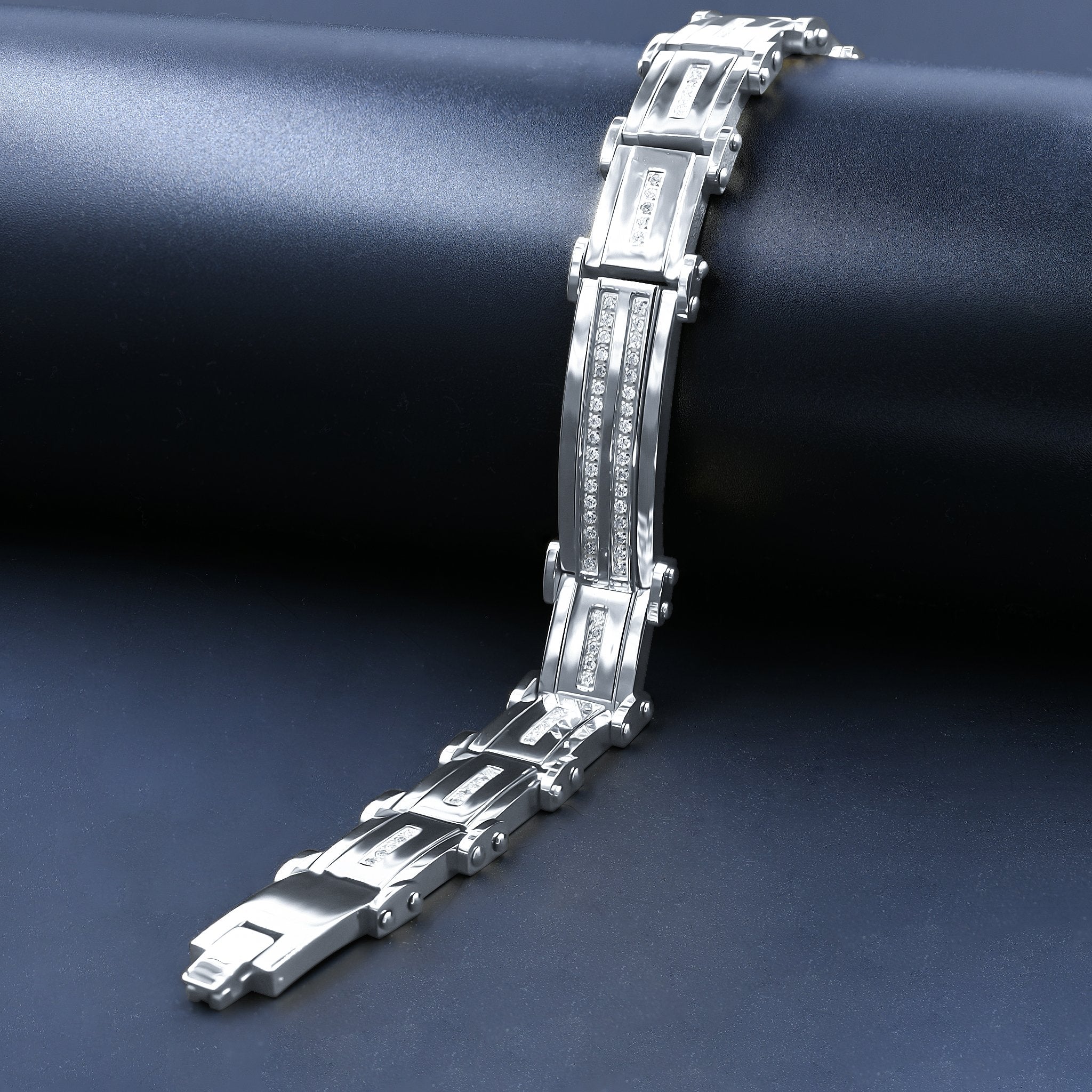 Stainless Steel bracelet with CZ 8016-1