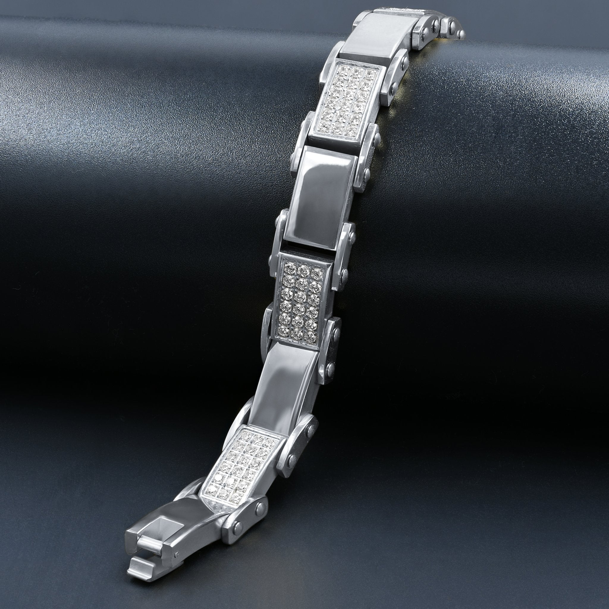 Steel Bracelet with CZ 2121-A