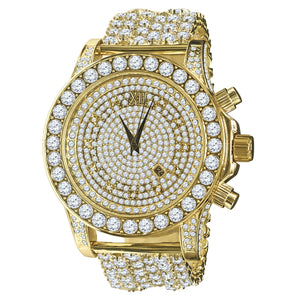 BURNISH CZ ICED OUT WATCH | 5110292