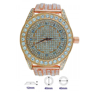 Watch with Crystal Band